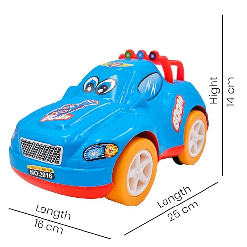 Image of ToyBharat Boom Car - Friction-Powered Multicolour Toy for Kids 1-6 Years, Realistic, Safe & Battery-Free Fun