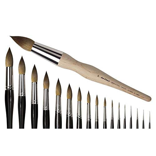 Da Vinci Watercolor Series 10 Maestro Paint Brush, Round Kolinsky Red Sable, Size 0 (100) #TOP4