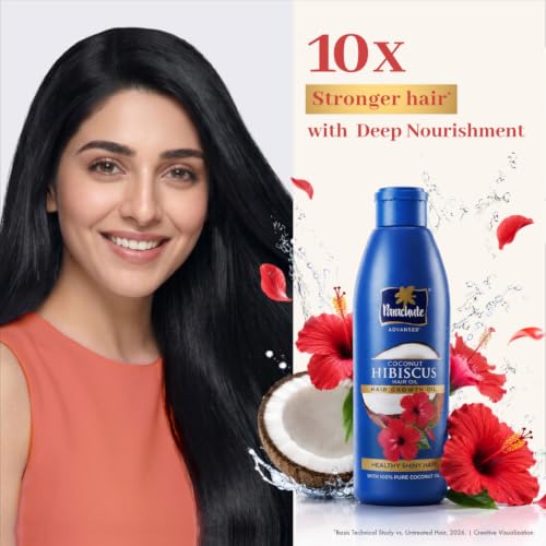 Image of Parachute Advansed Hibiscus - Healthy Shiny Hair Oil | With Pure Coconut Oil | Nourishment for Black Hair & Growth 90ml