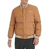 Champion Varsity Bomber - chamarra acolchada para hombre, Tabaco, Large