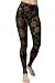 Printed Brushed Leggings (Bronze Olive Paisley)