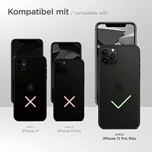 Carcasa iPhone 11 Pro Max ONEFLOW transparente con protector de cámara 3D negro 2