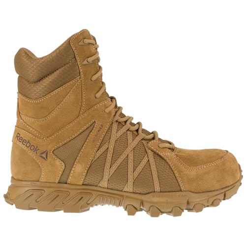 Reebok Men's Work Trailgrip Tactical RB3460 Comp Toe Side Zip Boot Coyote 7 M