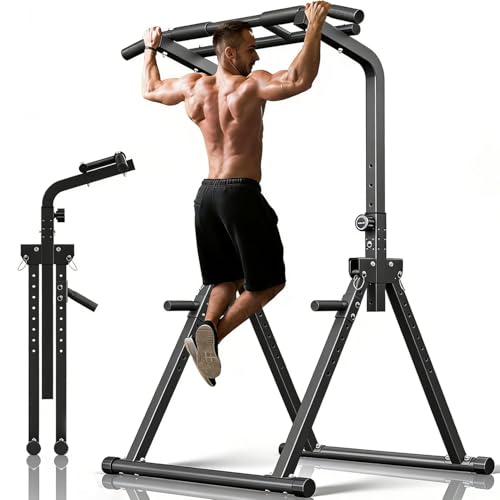 Image of ZENOVA Pull Up Bar, Multi-Function Pull Up Dip Bar Station, Home Gym Workout Strength Training Equipment for Men Women Muscle Building