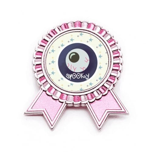 Broche globe oculaire réaliste rose pour briller lors de votre soirée d'Halloween