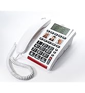 VOCA Big Button Phone for Seniors - CP130 Amplified Telephone, Hand Free Speaker, Hearing Aid Com...