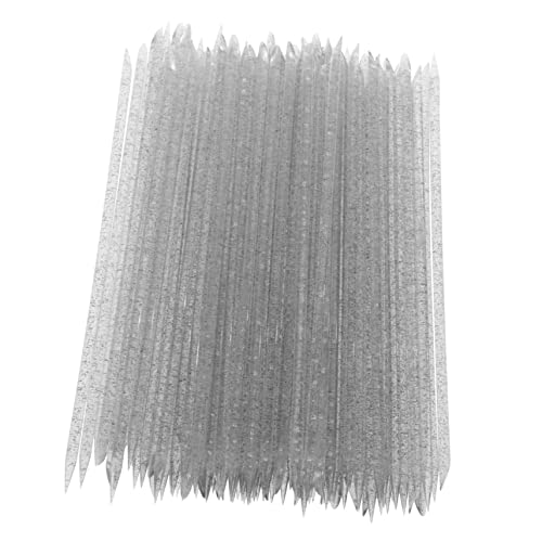 VICASKY Cuticle Pusher Tool Set 100pcs Plastic Cuticle Remover for Nails Nail Art Tools Non-slip Grip