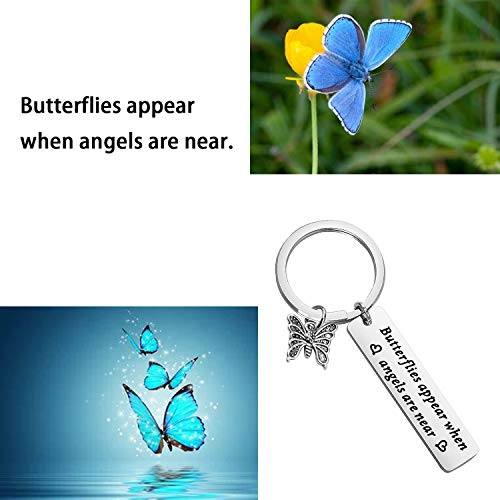 MAOFAED Butterfly Gift Butterfly Memorial Gift Butterfly Lover Gift Butterflies Appear When Angels are Near4