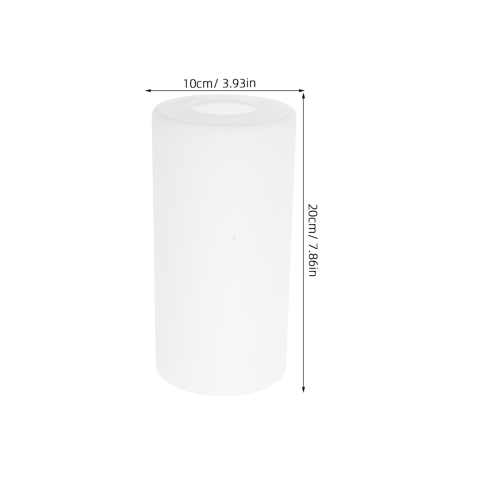 NUOBESTY Replacement Glass Lamp Shade Milk Cylindrical Light Shade for Pendant and Desk Lamps Height Sturdy Easy to Install Fit - Image 3