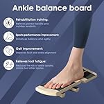 Ankle Balance Board & Ankle Strengthener - Non-Slip Axis Board Wobble Board for Physical Therapy, Fast Injury Recovery & Core Strength, 300lbs Capacity - Ideal Balance Trainer for Athletes, Seniors, Home & Gym Use - Image 4