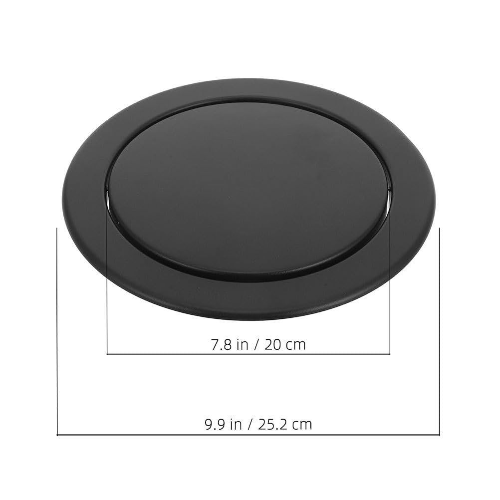 Edelstahl Eingebauter Mülleimerdeckel Mit Schwingdeckel 9.92X9.92X1.30In Für Küchenarbeitsplatte Und Badezimmer Platzsparend Für Hotelzimmer Und Haushalt