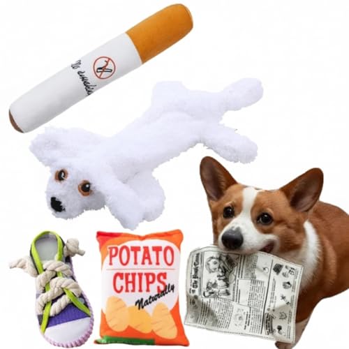 Juguetes mordibles con sonido 5 unidades para perros