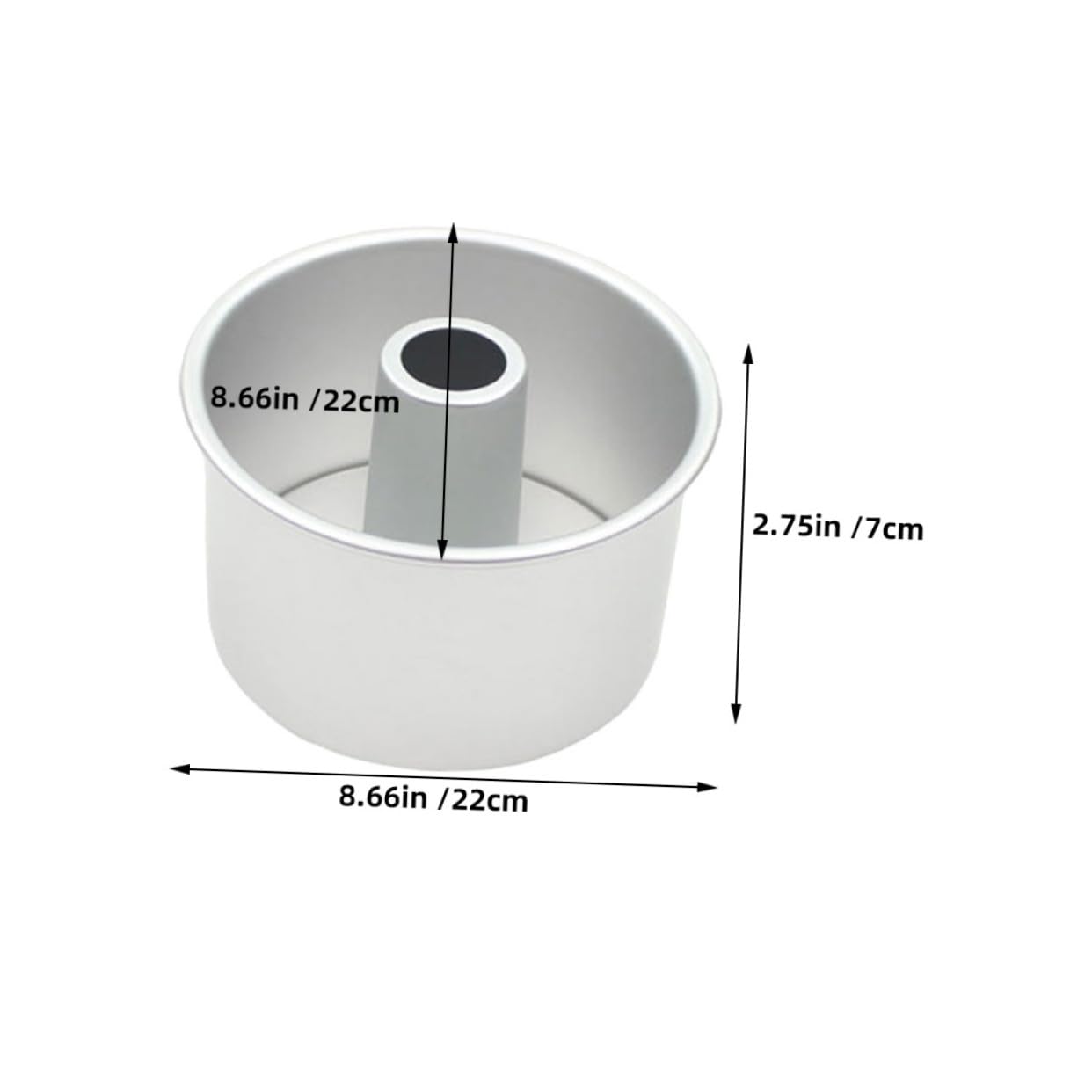 DOITOOL Runde Kuchenform zum Backen von Kuchen und Torten aus Aluminiumlegierung 20cm mit Antihaftbeschichtung und Abnehmbarem Boden Zuhause