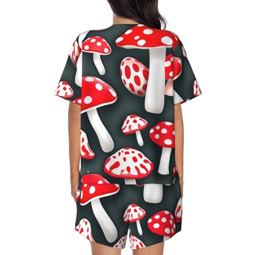 Pyjama champignon rouge pour femme pour une nuit douce et féerique - 3