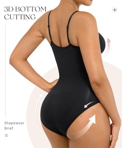 FeelinGirl Shapewear Bodysuit for Women Tummy Control Seamless Sculpting Full Body Shaper Snatched Waist Bodysuit2