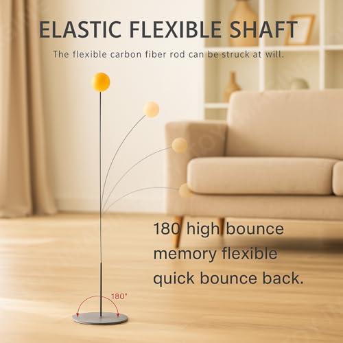 Image of Toy Imagine Deluxe Ping Pong Training Set Improve Your Table Tennis Skills at Home with Two Professional Grade peddles, 4 Ball, 1 Flexible Rod & Ping Pong Training Metal Base