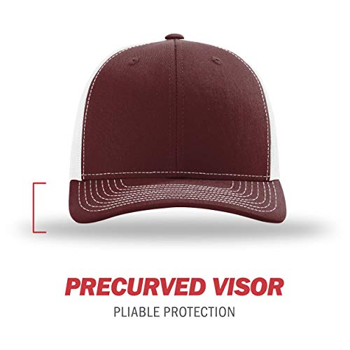 Image of Richardson 112P Patterned Snapback Trucker Hat - Custom Leather Patch Hat | No Minimals | Volume Tiered Pricing