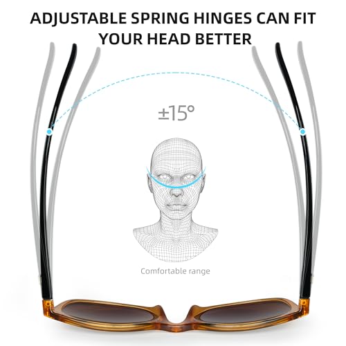 Image of B.N.U.S Scratch-Resistant Polarized Sunglasses with Corning Glass Lenses for Superior Clarity and UV Protection