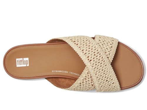 Image of FitFlop Women's Gracie Leather Cross Slide