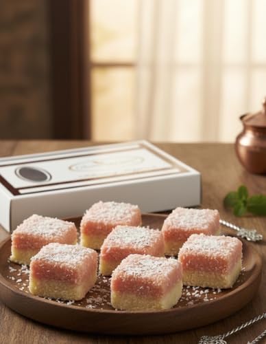 Ghasitaram Gifts Indian Sweets - Diwali Gifts Sweets- Mawa Coconut Barfi 200 GMS