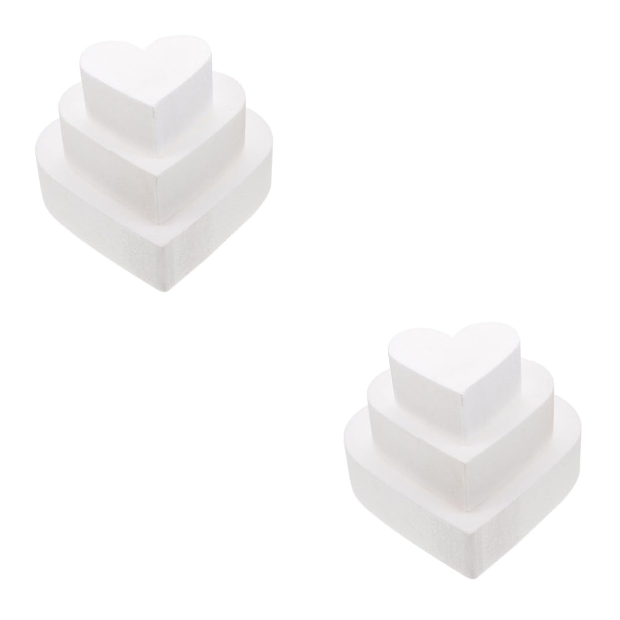 Gadpiparty 2 Ensembles Modèles De Gâteaux Petits Gâteaux Décoratifs Moules À pour Mariage Simulation De Gâteau Mannequins De Multifonctions Faux Gâteau 3 pièces * 2