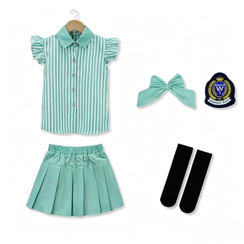 Vêtements d'été pour filles : ensemble de 5 tenues scolaires - 6