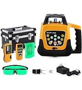 Iglobalbuy Rotary Laser Level Green Laser Self Leveling Kit, 500M Green Beam 360° Automatic Horiz...