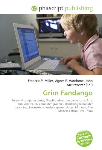  Grim Fandango: Personal computer game, Graphic adventure game, LucasArts, Tim Schafer, 3D computer graphics, Rendering (computer graphics), LucasArts ... Film noir, The Maltese Falcon (1941 film)