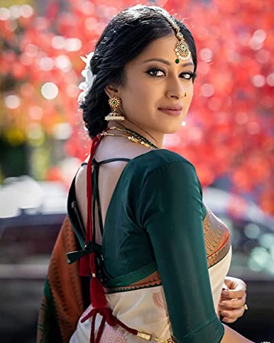 Image of SGF11- Women's Kanjivaram Woven Soft Silk Saree With Blouse Piece