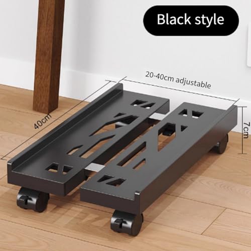 Soporte para CPU Móvil Ajustable, Soporte para Torre de PC con Ventilación y 4 Ruedas Giratorias, Soporte Bajo Escritorio miniatura 7