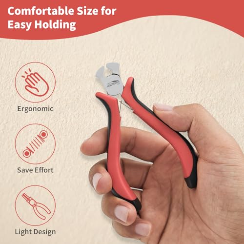 Image of 5-Piece 4 Inch End Cutting Pliers, Flush Cut Pliers Tools