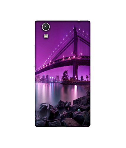 Image of Manhattan Bridge Design Printed Silicon Soft TPU Back Case Cover for Sony Xperia R1 Plus