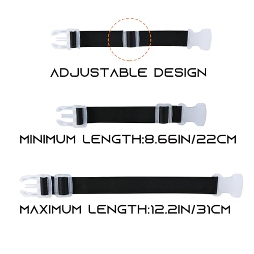 Image of Ferris 2Pcs Add a Bag Luggage Straps Bag Straps Suitcase Belt Ideal for Suitcase Luggage Connector AdjustableTravel Attachment Travel Accessories, Connect Your Luggage (Black)
