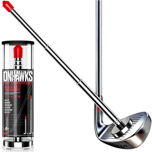 Magnetic Golf Alignment Rods-Telescopic Alignment Sticks-Swing Training Aid | Corrector Trainer Aid...