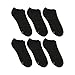 Hanes womens 6-pair Comfort Fit No Show fashion liner socks, Solid Black, 5 9 US