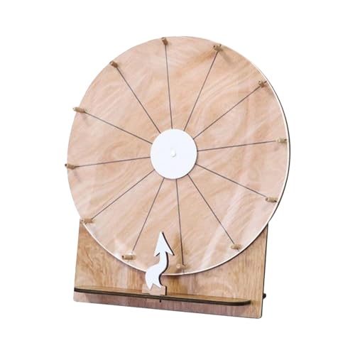 Ruleta Giratoria - Ruleta De Madera De 28 Cm para Mesa | Suministros para Noches Familiares Fiestas Celebraciones Recompensas Aula,Organizadores De Eventos Adolescentes Niños Ferias Carnaval