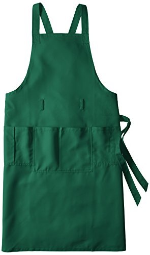 (カゼン)KAZEN 胸当てエプロン AMZ-APK494 AMZ-APK494 22 グリーン(APK494-22) L