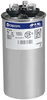 Z97F9837 - 35 + 4 uf MFD 370 Volt VAC - GE Round Dual Run Capacitor Upgrade