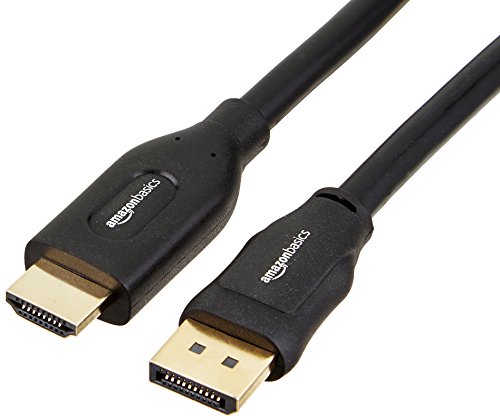 AmazonBasics Audio Video DisplayPort to HDMI Adapter Cable - 15 Feet, 10-Pack