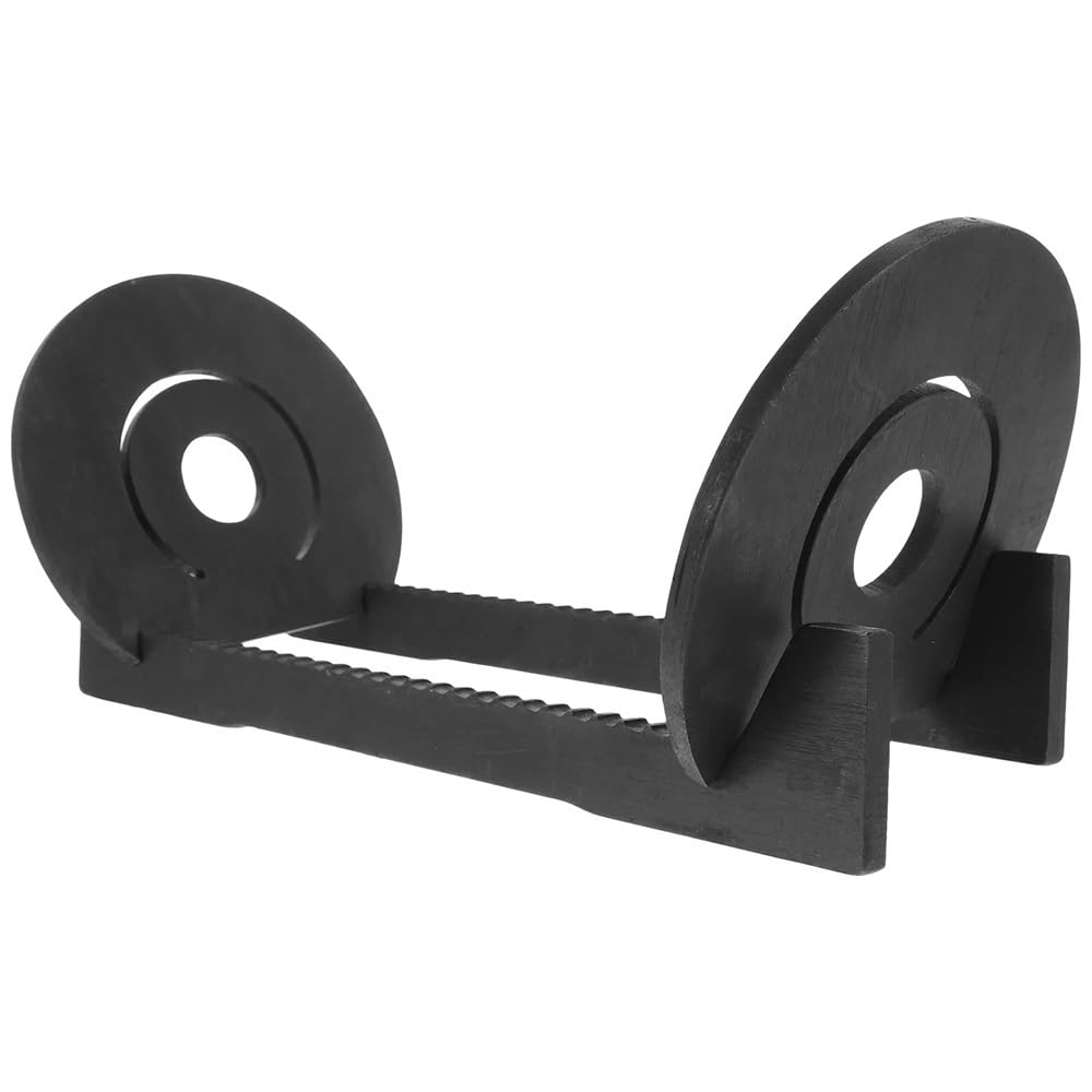 Espositore per CD in legno e supporto per dischi in vinile, scaffale da scrivania per album, documenti e organizzazione della sala musicale, elegante organizer nero