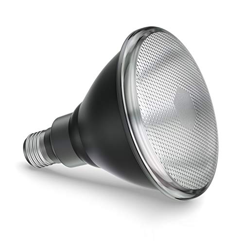 ledscom.de E27 LED Bulb, PAR38 Short Neck, White (4200 K), 16.1 W, 1379lm, 45°, Reflector Mirror (Silver) - Image 2
