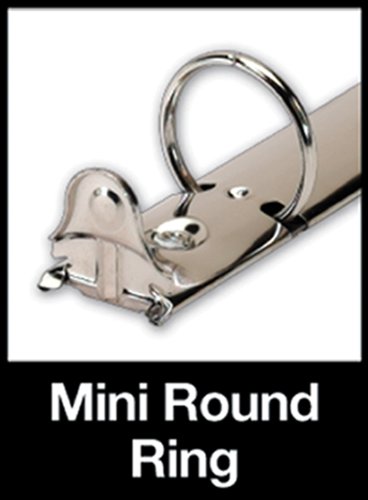 Cardinal Mini Round Ring Binder, 1-Inch, 8-1/2-Inch X 5-1/2-Inch, Black (07201) #TOP4