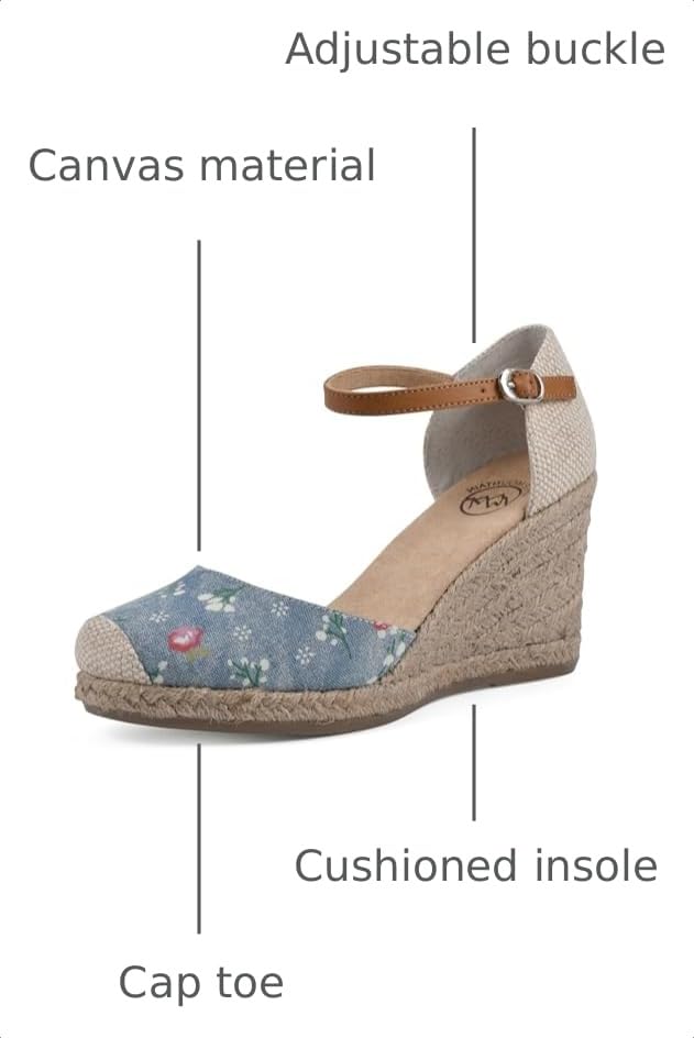 Image of WHITE MOUNTAIN Women's Mamba Espadrille Wedge Sandal