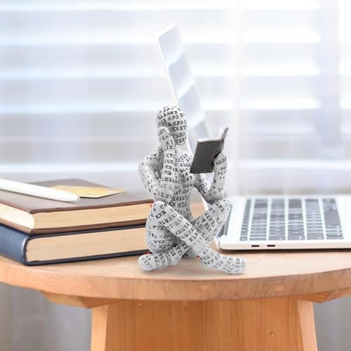 Figura decorativa abstracta lectora para estantería miniatura 4