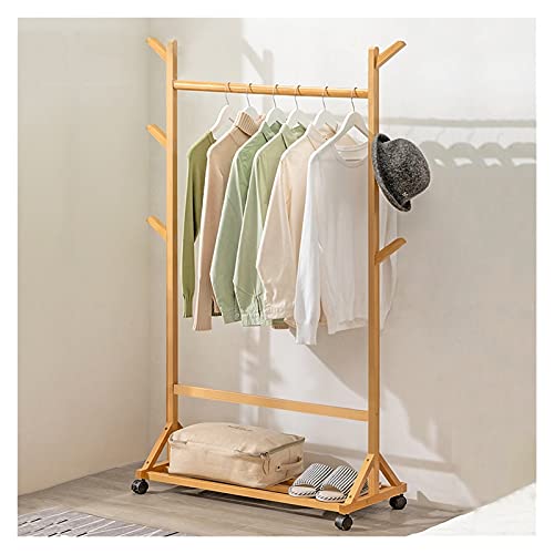 Porte-Manteau sur Pied Roulant pour Stopper le Désordre de l'Entrée Étroite