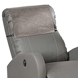 Xmntdo Recliner Headrest Protector,Non Slip Waterproof Headrest Cover,Leather Recliner Headrest Cover for Sofa,Furniture,Living Room,Office Chair 17x27 in(Taupe)