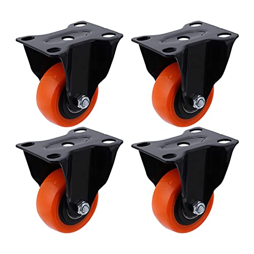 Roulettes industrielles robustes pivotantes 300KG de 2 pouces anti-trace pour meuble