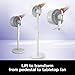 Shark FlexBreeze Pedestal & Tabletop Oscillating Fan with Remote, Indoor & Outdoor, Portable, Corded & Cordless with InstaCool Misting Attachment, White, FA222WH