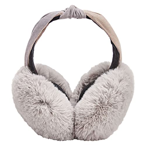 LdawyDE Ohrenwärmer Damen, Faltbare Plüsch Ohrenschützer Earmuffs Bequemer Weicher Ohrabdeckungen Stirnband für Weihnachten Winter Warme Ohrenwärmer für Damen Cover