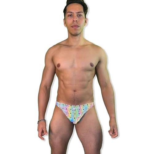 Maillot de bain homme fluo réfléchissant coupe bikini avec poche